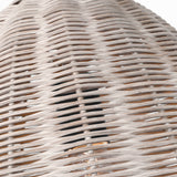 Norman Pendant Large Midnight Black Ash Wicker By Visual Comfort Studio - Detailed View2