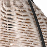 Norman Pendant Large Midnight Black Ash Wicker By Visual Comfort Studio - Detailed View3