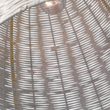 Norman Pendant Large Satin Brass Chalk Wicker By Visual Comfort Studio - Detailed View2