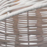 Norman Pendant Large Satin Brass Chalk Wicker By Visual Comfort Studio - Detailed View3