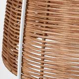Norman Pendant Medium Matte White Blond Rattan By Visual Comfort Studio - Detailed View1