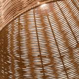 Norman Pendant Medium Matte White Blond Rattan By Visual Comfort Studio - Detailed View2