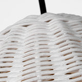 Norman Pendant Medium Satin Brass Chalk Wicker By Visual Comfort Studio - Detailed View4