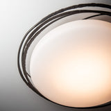 Nova LED Flush Mount Large detail in Oil Rubbed Bronze, by Hubbardton Forge