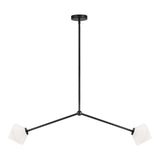 Novo Bell Pendant 2 Light Black Opal