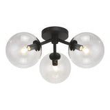 Novo Ceiling Mount Black Clear