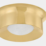 Noxon Flush Mount 13.75 Inch Aged Brass By Hudson Valley - Detailed View