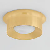 Noxon Flush Mount 13.75 Inch Aged Brass By Hudson Valley - Down View