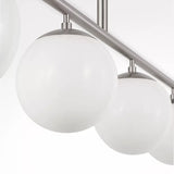 Nube 4 Light Linear Chandelier Brushed Nickel By Generation Lighting Detailed View 1