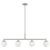 Nube 4 Light Linear Chandelier Brushed Nickel By Generation Lighting Main View 1