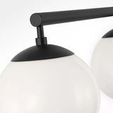 Nube 4 Light Linear Chandelier Midnight Black By Generation Lighting Detailed View 1