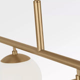 Nube 4 Light Linear Chandelier Satin Brass By Generation Lighting Detailed View 2