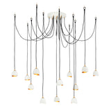 Nula Large Multi Tier Pendant - Shell White - by Hinkley