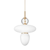 Satin Brass/Opal Rizzatto 43 Ceiling Light by Nuura