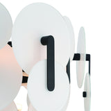 Nuvola LED Chandelier Black By Eurofase Detailed View