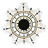 Nuvola LED Chandelier Black By Eurofase Downlight View