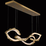 Nuvola Linear LED Chandelier Medium By Lib And Co - Side View3