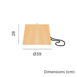 Okinawa Rechargeable Pendant Light - dimensions
