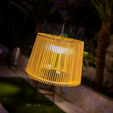 Okinawa Rechargeable Pendant Light - lit at night