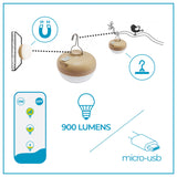 Okinawa Solar Lantern - magnetic bulb, remote and charging