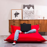 Original Bean Bag - Red, in a living room