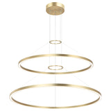 O Hara 2 Tier Suspension Medium Brushed Gold By Matteo- Front View1