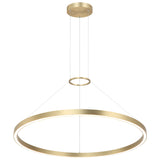 O Hara Suspension Medium Brushed Gold By Matteo- Front View