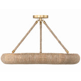 Oakley Convertible Ring Ceiling Light Medium By Crystorama - Side View