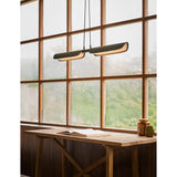 Oatmeal Flo PL2 Linear Suspension by Seed Design in Study Room
