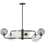 Oberon Adjustable Chandelier Black Oxide By Frederic Ramond1