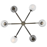 Oberon Adjustable Chandelier Black Oxide By Frederic Ramond Detailed View1