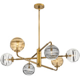 Oberon Adjustable Chandelier Heritage Brass By Frederic Ramond1