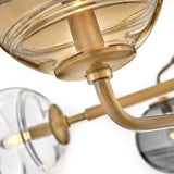Oberon Adjustable Chandelier Heritage Brass By Frederic Ramond Detailed View1