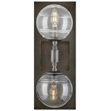 Oberon Wall Sconce Black Oxide By Frederic Ramond Front View