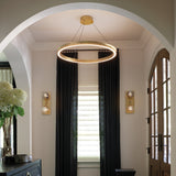 Oberon Wall Sconce Heritage Brass By Frederic Ramond Lifestyle View