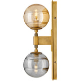 Oberon Wall Sconce Heritage Brass By Frederic Ramond Side View2