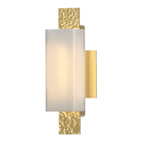 Oceanus 1 Light Wall Sconce in Modern Brass by Hubbardton Forge