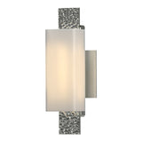 Oceanus 1 Light Wall Sconce in Sterling by Hubbardton Forge