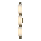 Oceanus Vanity Light 3 Light in Soft Gold by Hubbardton Forge