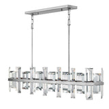 Odette Medium Eight Light Linear - Polished Nickel - by Fredrick Ramond