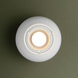 Odin Flush Mount Patina Brass Soft White By Troy Lighting - Down View