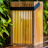 Okinawa Rechargeable Lantern By New Garden Lifestyle View With Bulb