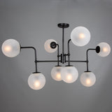 Oklahoma 8 Light Chandelier Matte Black