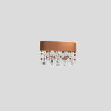 Ola A1 Wall Sconce By Masiero, Colored Glass, Finish: Copper, , | Casa Di Luce Lighting