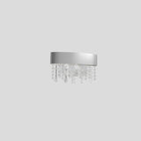 Ola A1 Wall Sconce By Masiero, Transparent Glass, Finish: Silver, , | Casa Di Luce Lighting