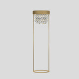 Ola STL2 Floor Lamp By Masiero, Finish: Gold Leaf Frame Amber Pendants, , | Casa Di Luce Lighting