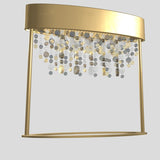 Ola TL2 Table Lamp By Masiero, Gold Leaf Frame Amber Pendants, , | Casa Di Luce Lighting