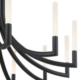 Olette Chandelier 12 Lights Black By Eurofase - Detaield View2