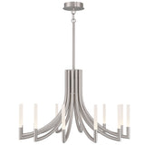 Olette Chandelier 12 Lights Nickel By Eurofase - Side View