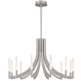 Olette Chandelier 12 Lights Nickel By Eurofase